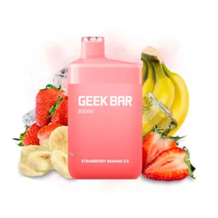 Disposable Pod Geek Bar B5000 Puffs - Strawberry Banana Ice