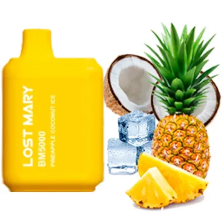 Disposable Pod Lost Mary BM 5000 Puffs - Pineapple Coconut Ice