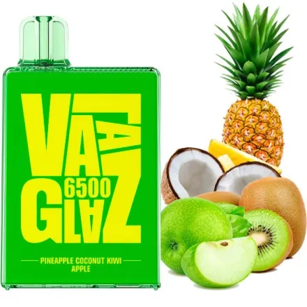 Disposable Pod VAAL Glaz 6500 Puffs - Pineapple Coconut Kiwi Apple