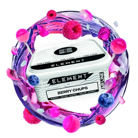 Element Tobacco Air Line - Berry Chups (Raspberry, Strawberry, Barberry & Cherry) 200 gr