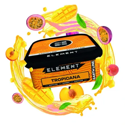 Element Tobacco Earth Line - Tropicana (Peach, Mango & Passionfruit) 200 gr