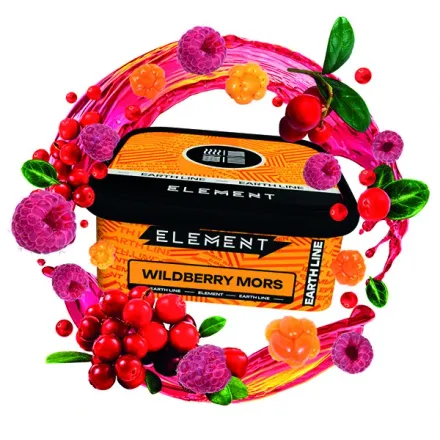 Element Tobacco Earth Line - Wildberry Mors (Cranberry, Raspberry, Cloudberry & Cherry) 200 gr