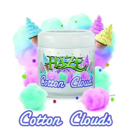 Haze Hookah Tobacco - Cotton Clouds (Cream, Cotton Candy  & Ice Cream) 200 gr