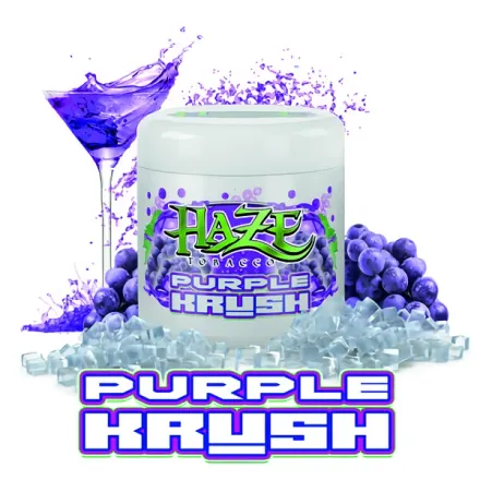 Haze Hookah Tobacco - Purple Krush (Purple Grape & Ice) 200 gr Haze Hookah Tobacco - Purple Krush (Purple Grape & Ice) 200 gr