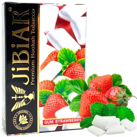 Jibiar Hookah Tobacco - Gum Strawberry 50 gr Jibiar Hookah Tobacco - Gum Strawberry 50 gr