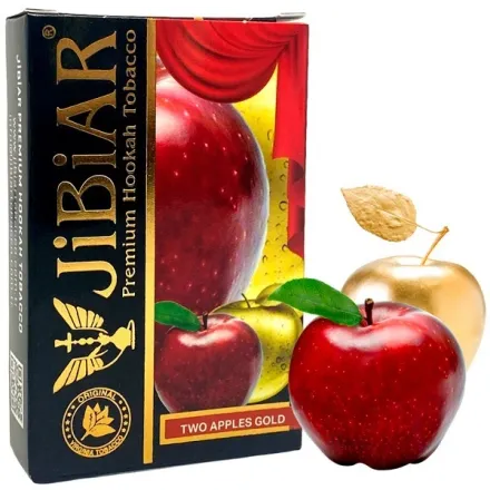 Jibiar Hookah Tobacco - Two Apples Gold 50 gr