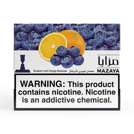 Mazaya Hookah Tobacco - Blueberry with Orange 250 gr