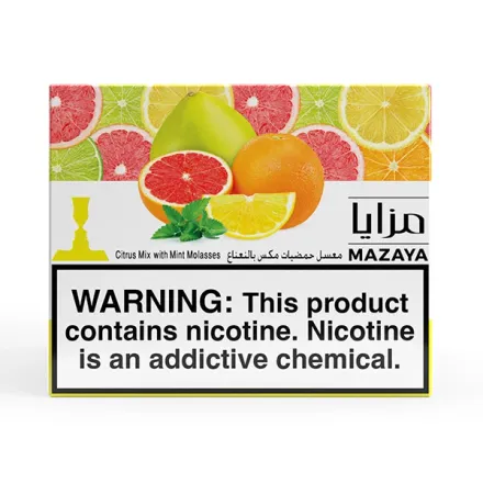 Mazaya Hookah Tobacco - Citrus Mix with Mint 250 gr