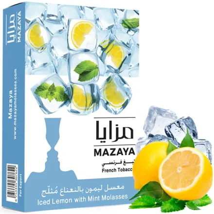 Mazaya Hookah Tobacco - Iced Lemon with Mint 50 gr