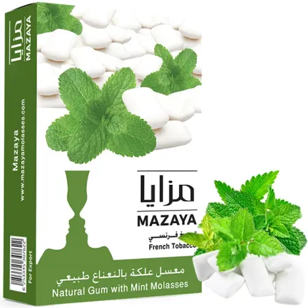 Mazaya Hookah Tobacco - Natural Gum with Mint 50 gr