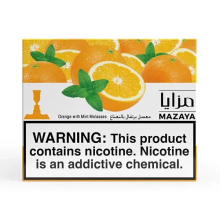 Mazaya Hookah Tobacco - Orange with Mint 250 gr