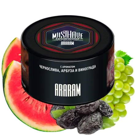 Must Have Hookah Tobacco - Araram (Dried prune, Grape & Watermelon) 250 gr