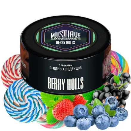 Must Have Hookah Tobacco - Berry Holls (Black Currant, Blueberry, Lollilop & Wild Strawberry) 125 gr Must Have Hookah Tobacco - Berry Holls (Black Currant, Blueberry, Lollilop & Wild Strawberry) 125 gr