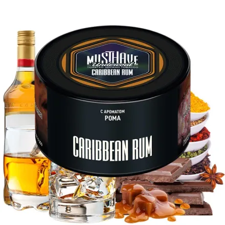 Must Have Hookah Tobacco - Caribbean Rum (Chocolate, Rum, Spices & Caramel) 250 gr