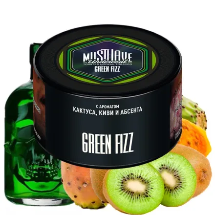 Must Have Hookah Tobacco - Green Fizz (Cactus, Absinthe & Kiwi) 250 gr Must Have Hookah Tobacco - Green Fizz (Cactus, Absinthe & Kiwi) 250 gr