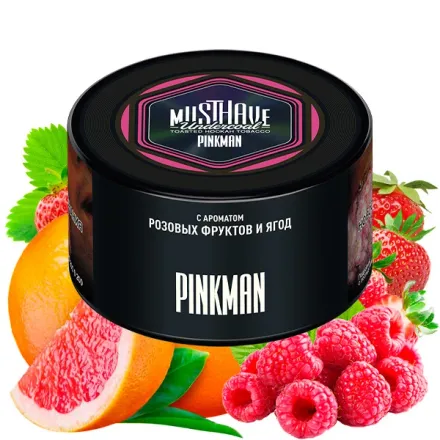 Must Have Hookah Tobacco - Pinkman (Grapefruit, Strawberry, Raspberry & Wild Strawberry) 250 gr Must Have Hookah Tobacco - Pinkman (Grapefruit, Strawberry, Raspberry & Wild Strawberry) 250 gr
