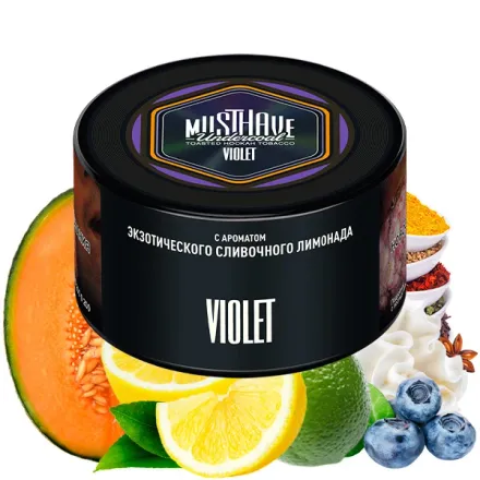 Must Have Hookah Tobacco - Violet (Blueberry, Lime, Lemon, Spices & Cream) 250 gr Must Have Hookah Tobacco - Violet (Blueberry, Lime, Lemon, Spices & Cream) 250 gr