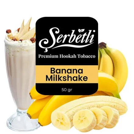 Serbetli Hookah Tobacco - Banana Milkshake 50 gr