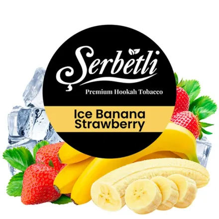 Serbetli Hookah Tobacco - Ice Banana Strawberry 250 gr