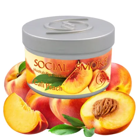 Social Smoke Hookah Tobacco - Cali Peach 100 gr
