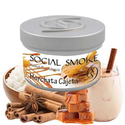 Social Smoke Hookah Tobacco - Horchata Cajeta (Cinnamon, Rice & Caramel) 100 gr Social Smoke Hookah Tobacco - Horchata Cajeta (Cinnamon, Rice & Caramel) 100 gr