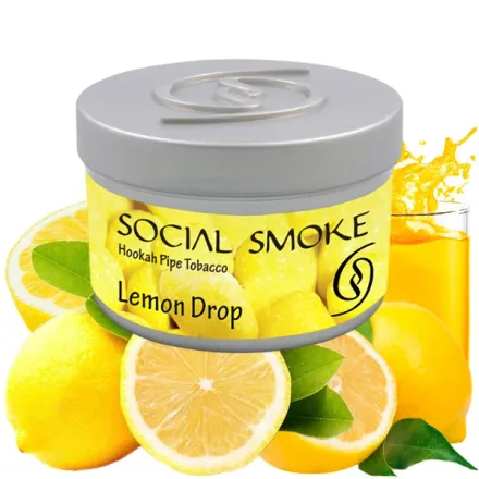 Social Smoke Hookah Tobacco - Lemon Drop (Lemon Juice) 250 gr