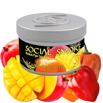Social Smoke Hookah Tobacco - Mango Habanero (Pepper & Mango) 250 gr Social Smoke Hookah Tobacco - Mango Habanero (Pepper & Mango) 250 gr