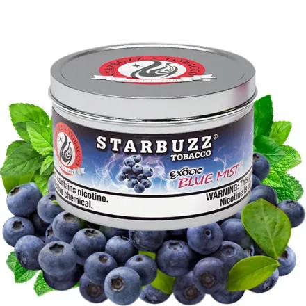 Starbuzz Exotic Hookah Tobacco - Blue Mist (Blueberry & Mint) 250 gr
