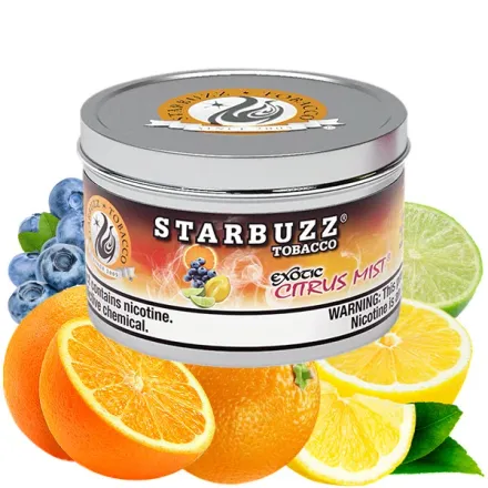 Starbuzz Exotic Hookah Tobacco - Citrus Mist (Lime, Lemon, Orange & Blueberry) 250 gr