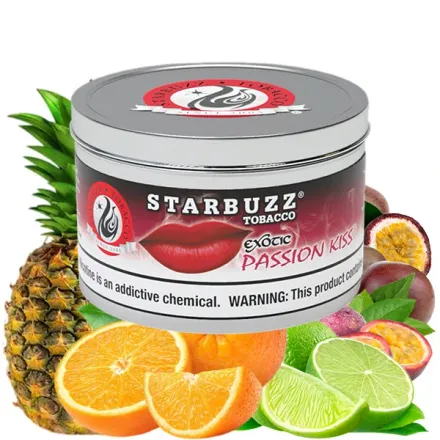 Starbuzz Exotic Hookah Tobacco - Passion Kiss (Passionfruit, Pineapple, Orange & Lime) 250 gr
