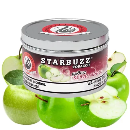 Starbuzz Exotic Hookah Tobacco - Sour Apple 250 gr