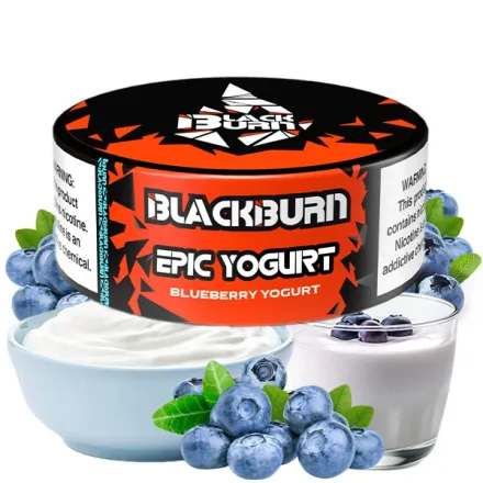 Black Burn Hookah Tobacco - Epic Yogurt (Blueberry Yougurt) 100 gr