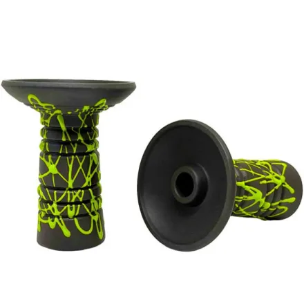 Clay Hookah Bowl Gusto - Alien Phunnel (Green)