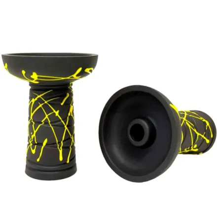 Clay Hookah Bowl Gusto - Classic Phunnel (Yellow)