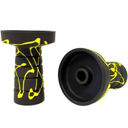 Clay Hookah Bowl Gusto - Harmony Phunnel (Yellow)