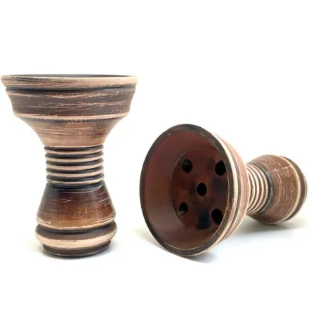 Clay Hookah Bowl Gusto - Killa Bowl Vintage Classic (Brown)
