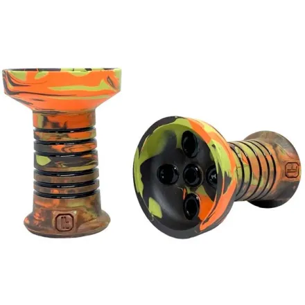 Clay Hookah Bowl Lavart - Spectra Bright Classic (Green & Orange)