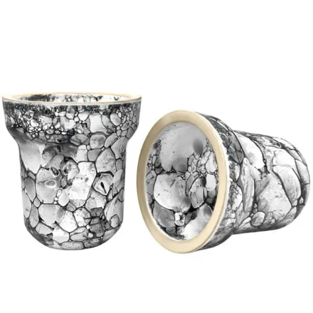 Clay Hookah Bowl Solaris Classic - Eva (White)