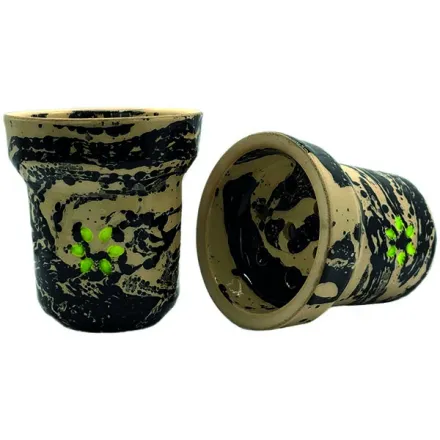 Clay Hookah Bowl Solaris Classic - Phobos Glazed