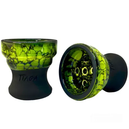 Clay Hookah Bowl Tiaga - Flash (Green)