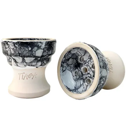 Clay Hookah Bowl Tiaga - Flash (White)