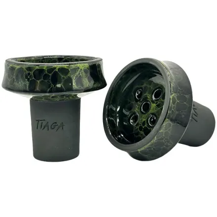 Clay Hookah Bowl Tiaga - Star (Green)