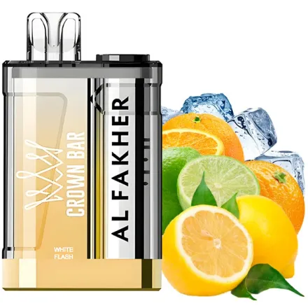 Disposable Pod Crown Bar 9000 Puffs - White Flash (5%)