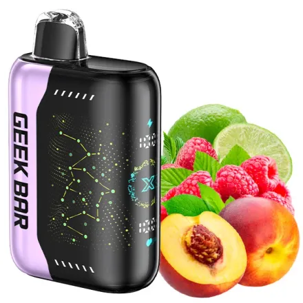 Disposable Pod Geek Bar Pulse X 25000 Puffs - Raspberry Peach Lime (5%)