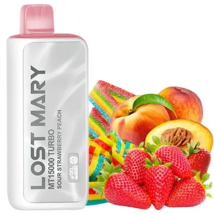 Disposable Pod Lost Mary MT15000 Turbo - Sour Strawberry Peach (5%)