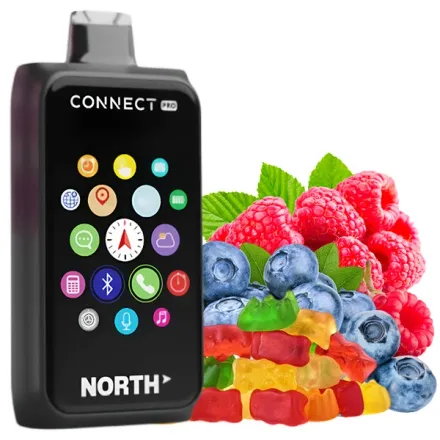 Disposable Pods North Connect Pro 40000 Puffs - Blue Razz Gummies (5%)
