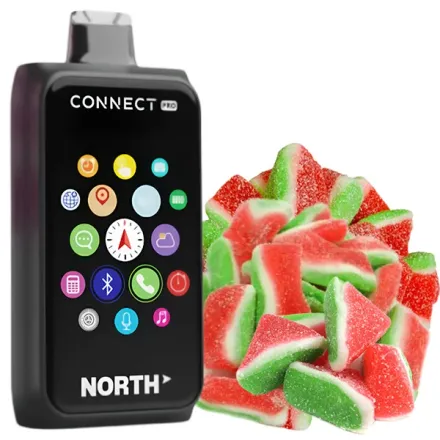 Disposable Pods North Connect Pro 40000 Puffs - Sour Watermelon Gummies (5%)