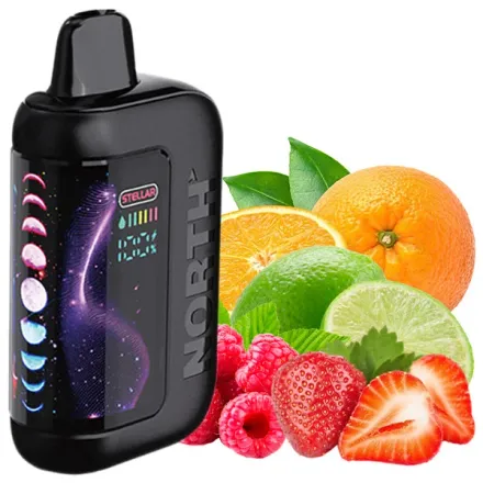 Disposable Pods North Stellar Dark Moon Edition 40000 Puffs - Lime Berry Orange (5%)