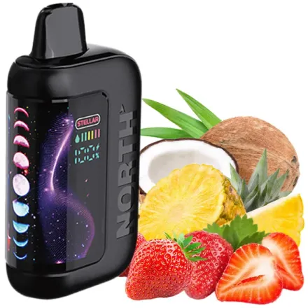 Disposable Pods North Stellar Dark Moon Edition 40000 Puffs - Strawberry Colada (5%)