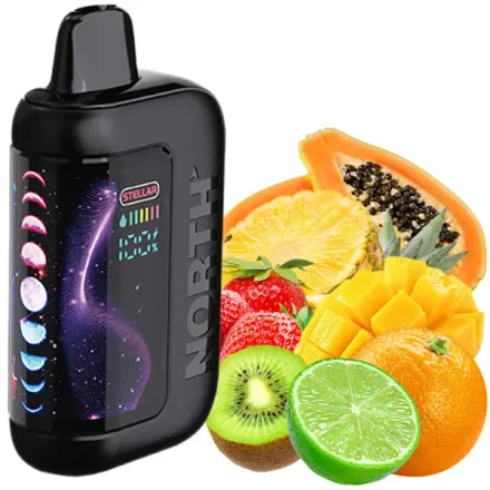 Disposable Pods North Stellar Dark Moon Edition 40000 Puffs - Tropical Rainbow Blast (5%)